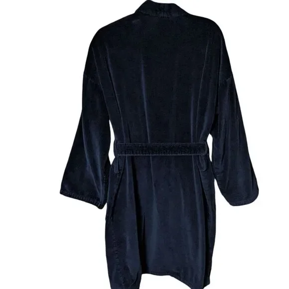 Polo Ralph Lauren Men's Kimono Cotton Velour Robe navy red pony men's OS